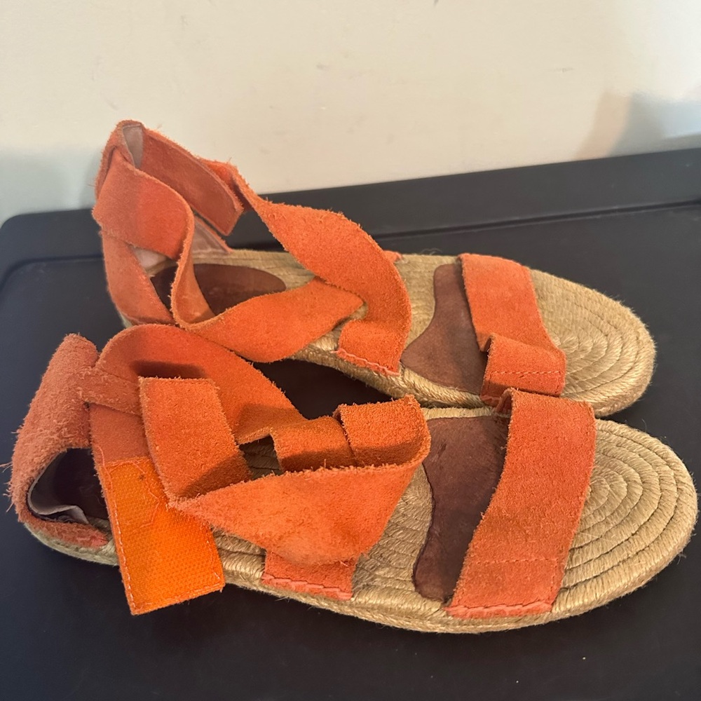 UGG Women's Espadrille Sandals Mila Gladiator Fire Opal Orange Size 6.5